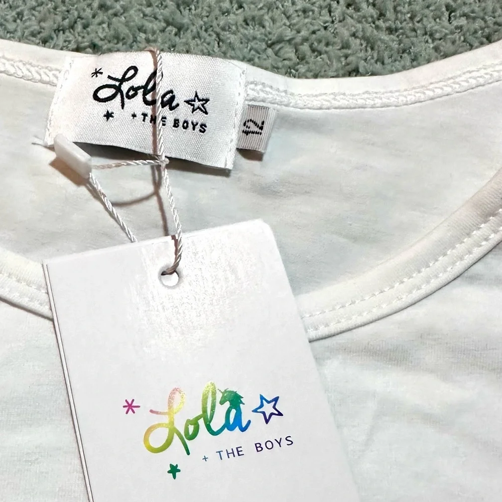 NWT | Lola + The Boys | You Are Rad Sequin Graphic T Shirt | 12